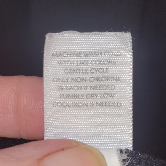 J. Jill Maxi Dress Women's Large Black Gray Rayon Stretch Short Sleeve Classic - Picture 6 of 10